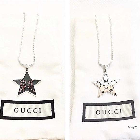 Gucci Other - New Gucci Ghost Star Pendant + Free 22" Chain